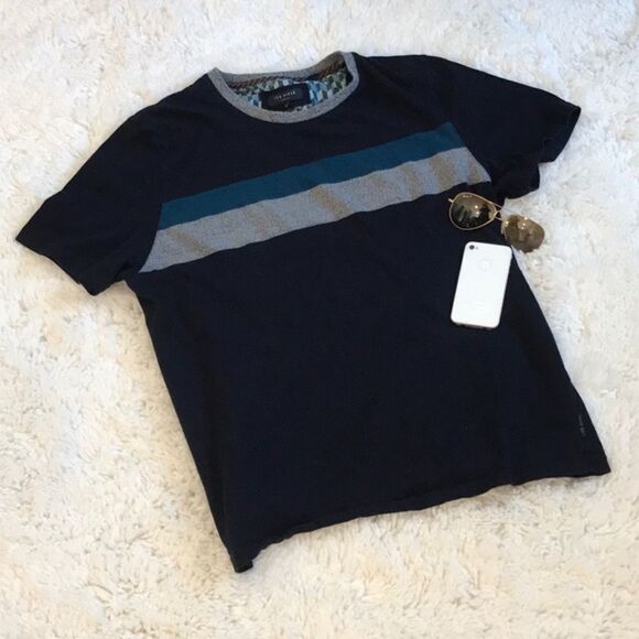 Ted Baker Striped T-shirt - Picture 1 of 5